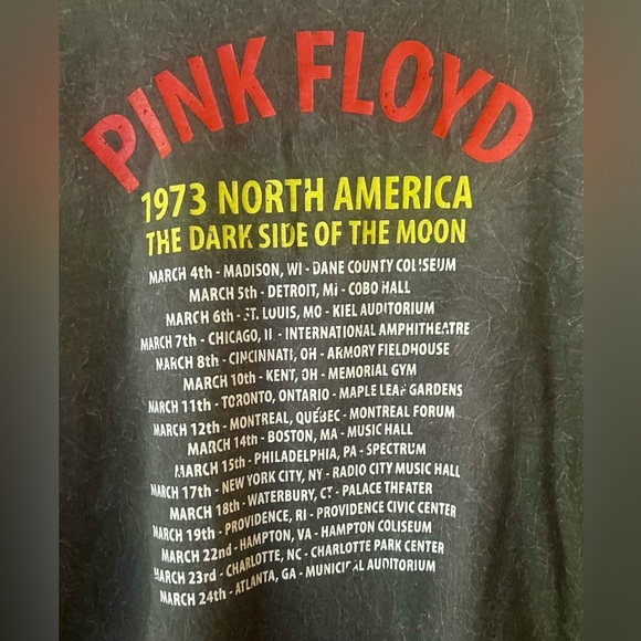 Pink Floyd Dark Side of the Moon Crop T Shirt - Picture 4 of 6